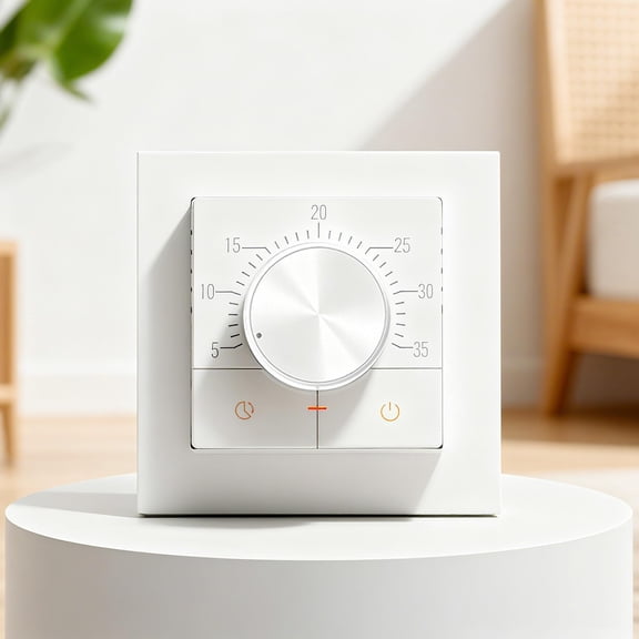 HEATIT Thermostat for Floor Heating, Manual Non-Programmable Electric Floor Heating Thermostat, Wide Voltage 100V-240V
