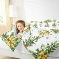 thumbnail image 4 of Manfei Cartoon Xmas Tree Full Size Comforter Sets for Teen, Yellow Bowknot Print Bedding Comforter Set, Merry Christmas Reversible Bedding Sets, Lightweight Room Decor, 3-Piece, 4 of 8