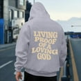 thumbnail image 4 of Hinvhai Mens Vintage Hooded Sweatshirts Jesus Cross Print Long Sleeve Hoodies Casual Sweat Shirts Christian Pullover Tops Gray XL(XL), 4 of 7