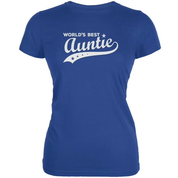 World's Best Auntie Royal Juniors Soft T-Shirt - Small
