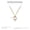 White Jade Pendant Necklace, variant on Black Agate Clavicle Chain Female Titanium Steel Ornament