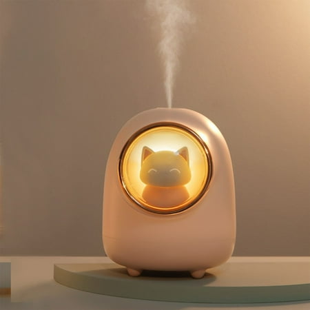 

Cool Mist Humidifier - USB Personal Desktop Humidifier For Stress Relief Bedroom Humidifier Auto Shut Off Night Light Function Quiet Humidifier