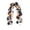 D(White), variant on Decorr Halloween Garland, 5.7Ft Black & Beige Mixed Maple Leaf Vine with Pumpkin & Black Spider Accents, Halloween Decorations for Stair Railing Haunted House Table Decor