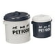 thumbnail image 3 of 2 Contenedores herméticos de hierro para golosinas de perros, recipiente para alimentos, práctico contenedor con tapa para comida seca para mascotas,, 3 of 8