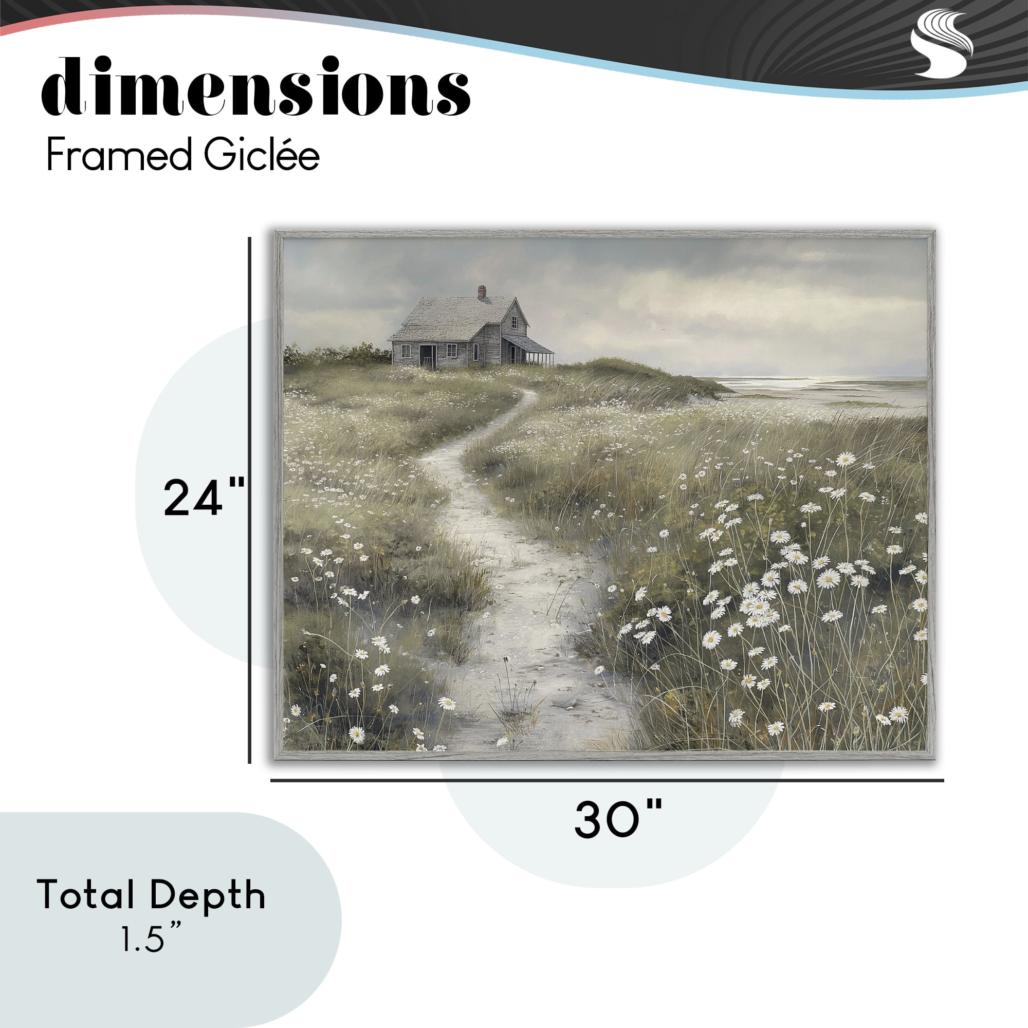Stupell Industries Pathway To Coastal Cottage Gray Framed Giclee Art, design by Imagine It Images