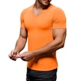 thumbnail image 1 of Zmoon Men's V-Neck T-Shirt Bamboo Pattern V-Neck T-Shirt, 1 of 7