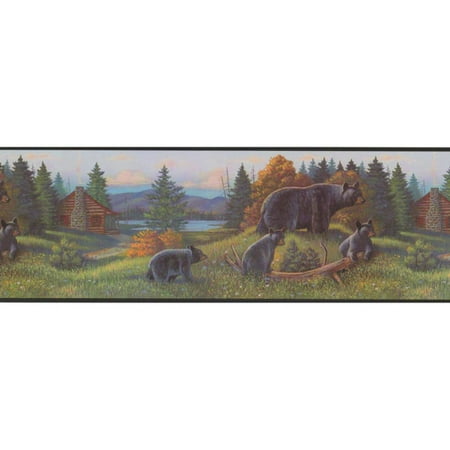 Portfolio Wallpaper - York Wallcoverings Portfolio II 15' x 9'' Bear Border Wallpaper