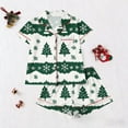 thumbnail image 5 of Wensltd Plus Size Christmas Print Short Sleeve Nightwear for Women Button Down Pajama Set Cozy Sleepwear S-XXL, 5 of 5