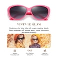 thumbnail image 4 of Giselle Cat Eye Rhinestone Kids Retro Sunglasses for Teens Girls Children Age 6-14 Trendy Glasses, 4 of 7
