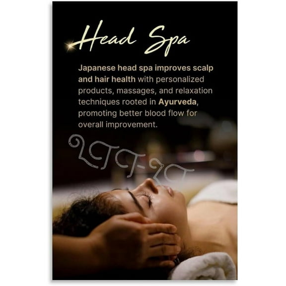 Head Spa Poster Beauty Salon Wall Art Poster (1) Canvas for Bedroom Living Room Decor