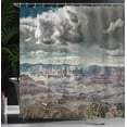 thumbnail image 4 of Ambesonne Nature Shower Curtain, Clouds on Grand Canyon, 69"Wx70"L, White Brown, 4 of 5