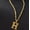 H, variant on Gold Alphabet Letter Initial Friendship Bridesmaid Ladies Gift Chain Necklace-Q