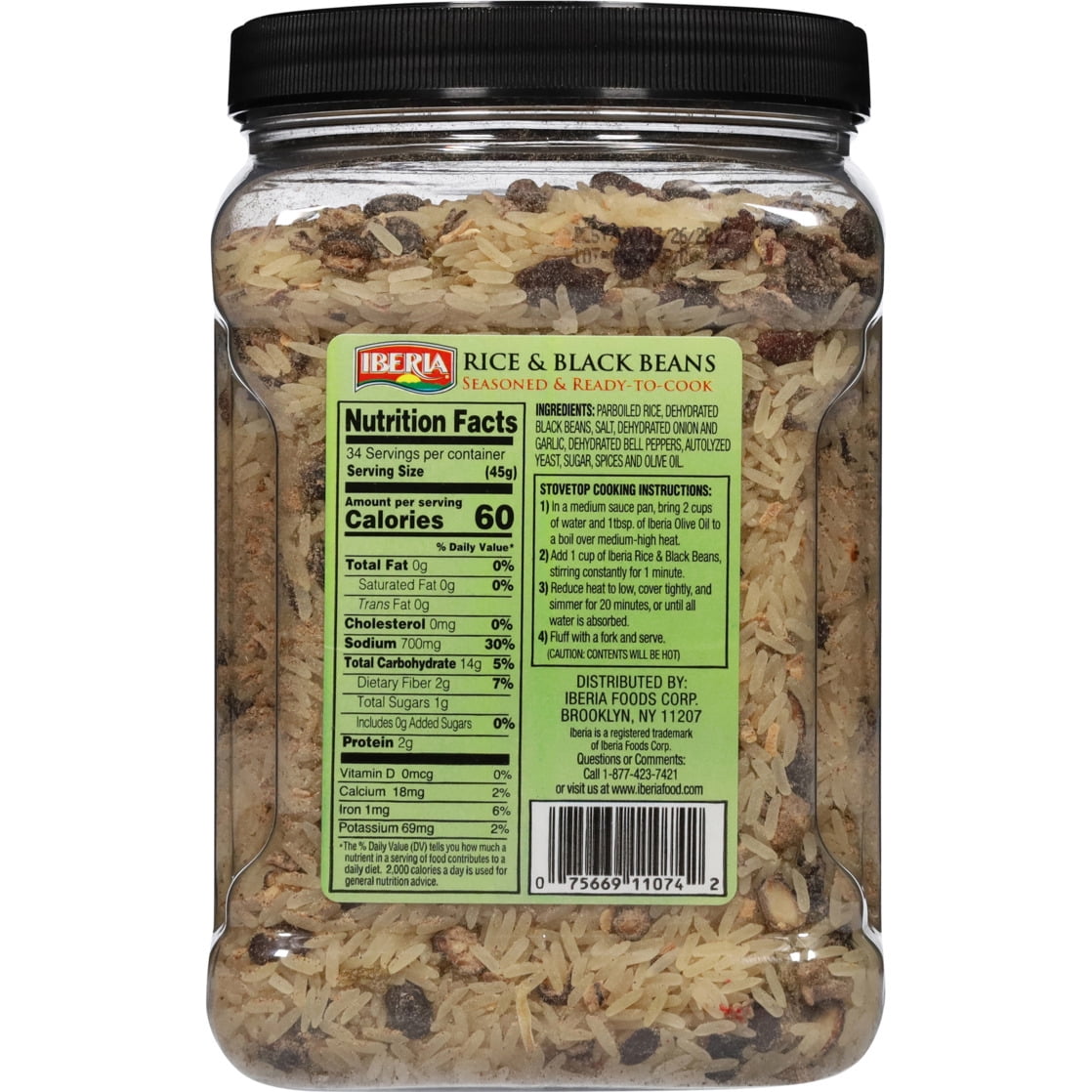 Iberia Rice & Black Beans 3.4 lb