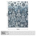 thumbnail image 4 of nygtbtfer Throw Blanket for Couch Christmas Trees and Blue Soft Fuzzy Plush Blanket Bedding Cozy Lightweight Blue and Tree Blanket for Couch Sofa Bed Office for Kids and Adults White, 4 of 6