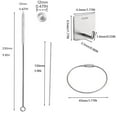 thumbnail image 2 of Jewexier 10Pack Straw Cleaner -  Long Stainless Steel Straw Brush for  Drinking Straws, Water Bottles and Pipes(9.8in*0.47in), 2 of 7