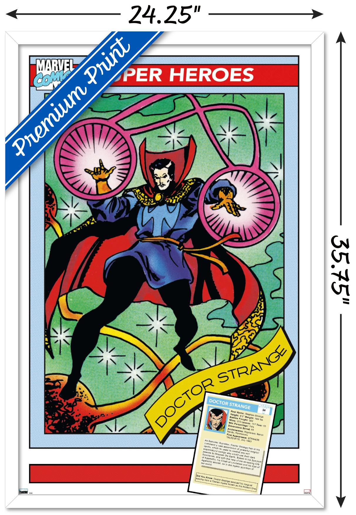 Marvel Trading Cards - Doctor Strange Wall Poster, 22.375" x 34" Framed