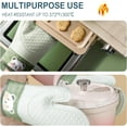 thumbnail image 6 of 2Pcs Silicone Oven Mitts for Kitchen, Heat Resistant, Waterproof Pot Holder Cotton Lined Oven Gloves with Cotton Lining, Oven Mitts for Cooking, Baking, Grilling, Beige, 6 of 8