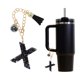 thumbnail image 3 of Ofertas Únicas 1 Pc Colgante de Taza de Agua Letra X con Borlas para Oficina Aleación Negra Plástico, 3 of 5