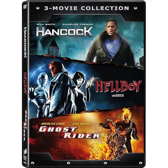 Pre-Owned Ghost Rider / Hancock / Hellboy (Dvd) (Good)