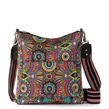 Sakroots Womens Eco-twill Lucia crossbody in REPREVE Eco Twill, Rainbow ...
