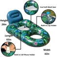 thumbnail image 4 of Sillas flotantes para piscina FinduWill, paquete de 2, 165 x 107 cm, con portavasos, 4 of 6