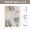 thumbnail image 2 of Outdoor & Indoor Area Rug 5'x8', Waterproof, Non-Shedding, Easy Cleaning, Leaf Mat for Patio, Living Room, Balcony, Dining Room, RV, Deck, Bedroom, Camping, Outside Carpet, Beige Grey, 2 of 10