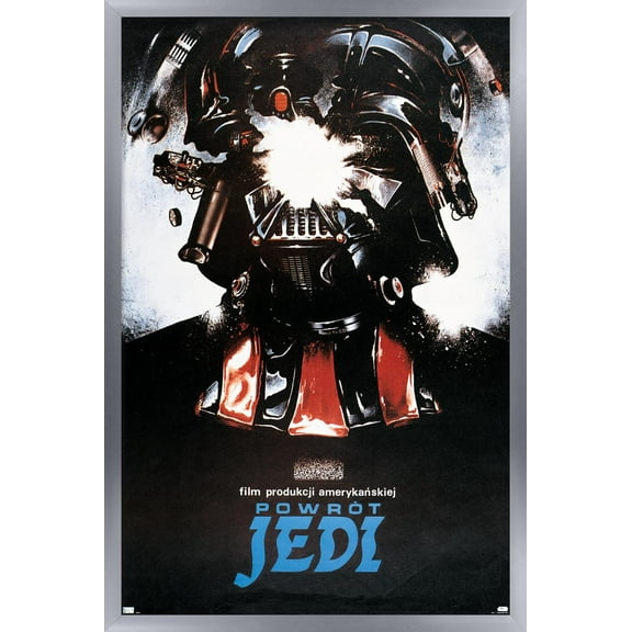 Star Wars: Return of the Jedi - Polish One Sheet Wall Poster, 14.725" x 22.375" Framed