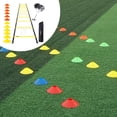 thumbnail image 3 of Juego de entrenamiento de velocidad kusrkot incluye Escalera de 12 peldaños con transporte Paracaídas de resistencia Escalera de agilidad, 3 of 7