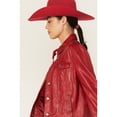 thumbnail image 2 of Scully Women's Leather Trucker Jacket - L1159-RED Medium US, 2 of 4