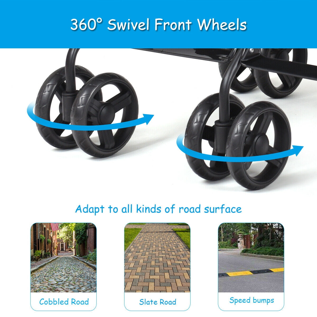 Baby joy foldable double stroller discount