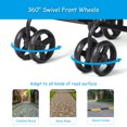 thumbnail image 6 of Babyjoy Foldable Twin Double Stroller Kids Ultralight Umbrella Stroller Pushchair 18 lbs Black, 6 of 10