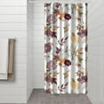 thumbnail image 3 of Romantic Floral Garden Shower Curtain 36x72 Inches, Vintage Peony and Hummingbird Design, Quick-Dry, 3 of 5