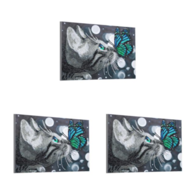 Yuarrent Bonito Animal 5D pintura de diamantes de imitación sala de estar Oficina Hotel cristal punto de cruz hogar pared bordado Decoración Type1 NO1