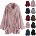 thumbnail image 1 of Manteau à Manches Longues pour Femmes 2023 Veste à Capuche en Polaire d'Hiver Cardigan, 1 of 3