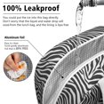 thumbnail image 5 of Insulated Lunch Bag for Women, Floral Print Oxford Fabric Lunch Box, Leakproof Thermal Cooler Tote for Work, School & Picnic, Leopard Animal Print, 5 of 5