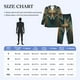 thumbnail image 4 of Balery Vintage Pattern Fox Pijama para Hombre de Dos Piezas con Manga Larga, Conjunto de Dormir y Descanso Suave con Bolsillos-Medium, 4 of 7