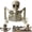 Painted Finish, variant on Skeleton Coming Out of the Ground Groundbreaker Half Body Halloween Decor,Ground Breaker Skeleton Prop, Outdoor Lawn Graveyard Decoration, Haunted-House Accessory