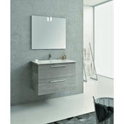 Royo Usa 32" Easy 2 Drawer Sandy Grey Cabinet With Royal Ceramic Top