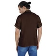 thumbnail image 5 of Atasi Short Kurta Mandarin Collar Tee Solid Short Sleeve Henley Shirt With Pocket, 5 of 7