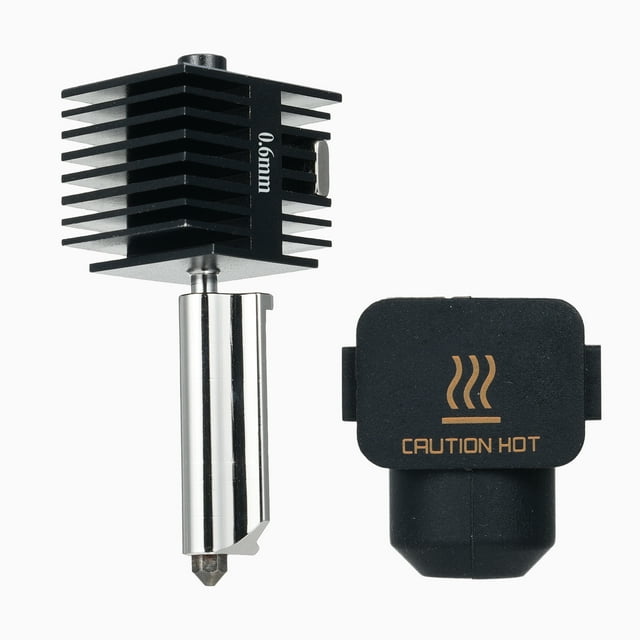 yeacher High-Temperature 0.6mm Hardened Steel Nozzle Hot End Kit for Bambu Lab A1/A1mini 3D Printers, Extruder Replacement with Silicone Cover