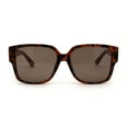 thumbnail image 1 of Womens Large Thick Plastic Horn Rim Retro Chic Sunglasses Tortoise Brown, 1 of 4
