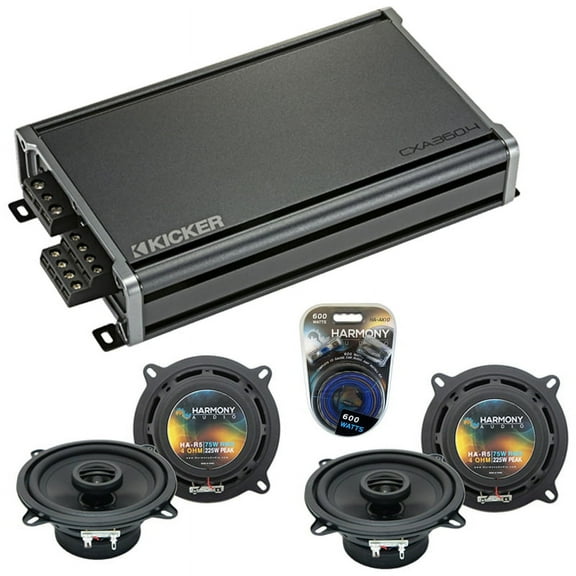 Fits Toyota Land Cruiser 1988-1992 Speaker Upgrade Harmony (2) R5 & CXA360.4 Amp