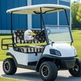 thumbnail image 2 of Yuyamidu Black American Flag Golf Cart Seat Covers for 2-Person Seats Eagle Car Seat Protector Easy to Install Golf Cart Back Rest Cover, Set of 2, 2 of 7