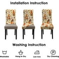 thumbnail image 5 of Fall Thanksgiving Chair Covers Set of 6, Cute Gnome Maple Leaf Dining Chair Protectors, Elastic Removable Washable Dining Chair Covers for Fall Thanksgiving Kitchen Dining Room Holiday Decor, 5 of 6