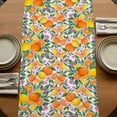 thumbnail image 5 of Table Runners 48 Inches Long Dress Scarves, Orange Lemons Farmhouse Kitchen/Dining Table Runner, Short Coffee Tablerunners, Summer Botanical Pastoral Elegant 13x48 Inch, 5 of 9