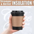 thumbnail image 6 of Insulated 12 oz 100 Pack Disposable Coffee Cups To Go with Travel Lids Sleeves and Straws, 6 of 7