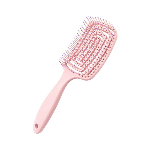 El cepillo desenredante, cepillo desenredante para cabello seco y húmedo para todo tipo de cabello, ideal para hombres, mujeres, niños y niñas, rosa.