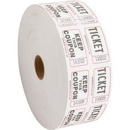Sparco Roll Tickets - White - 2000/Roll Sparco Roll Tickets - White - 2000/Roll