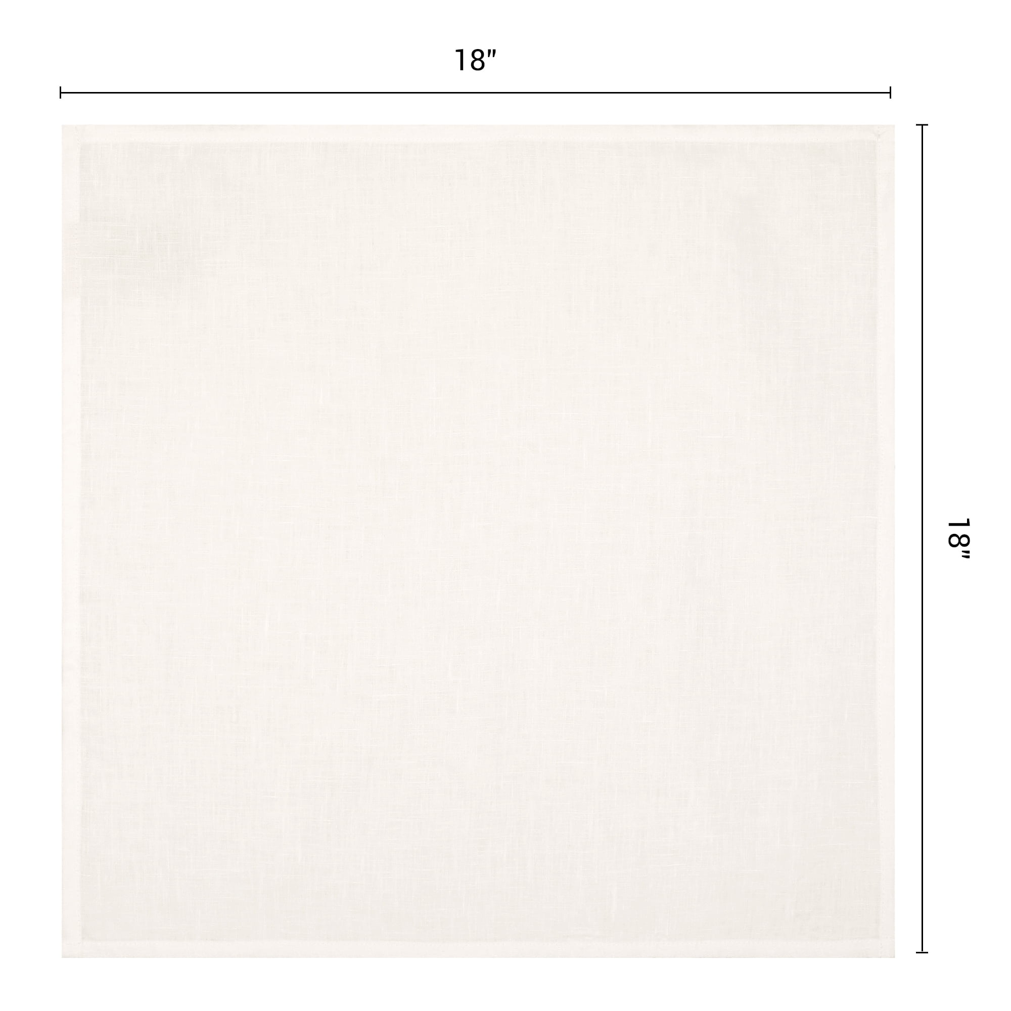 Unique Bargains 6Pcs Cotton Reusable Party Cloth Napkins Beige 18x18inch