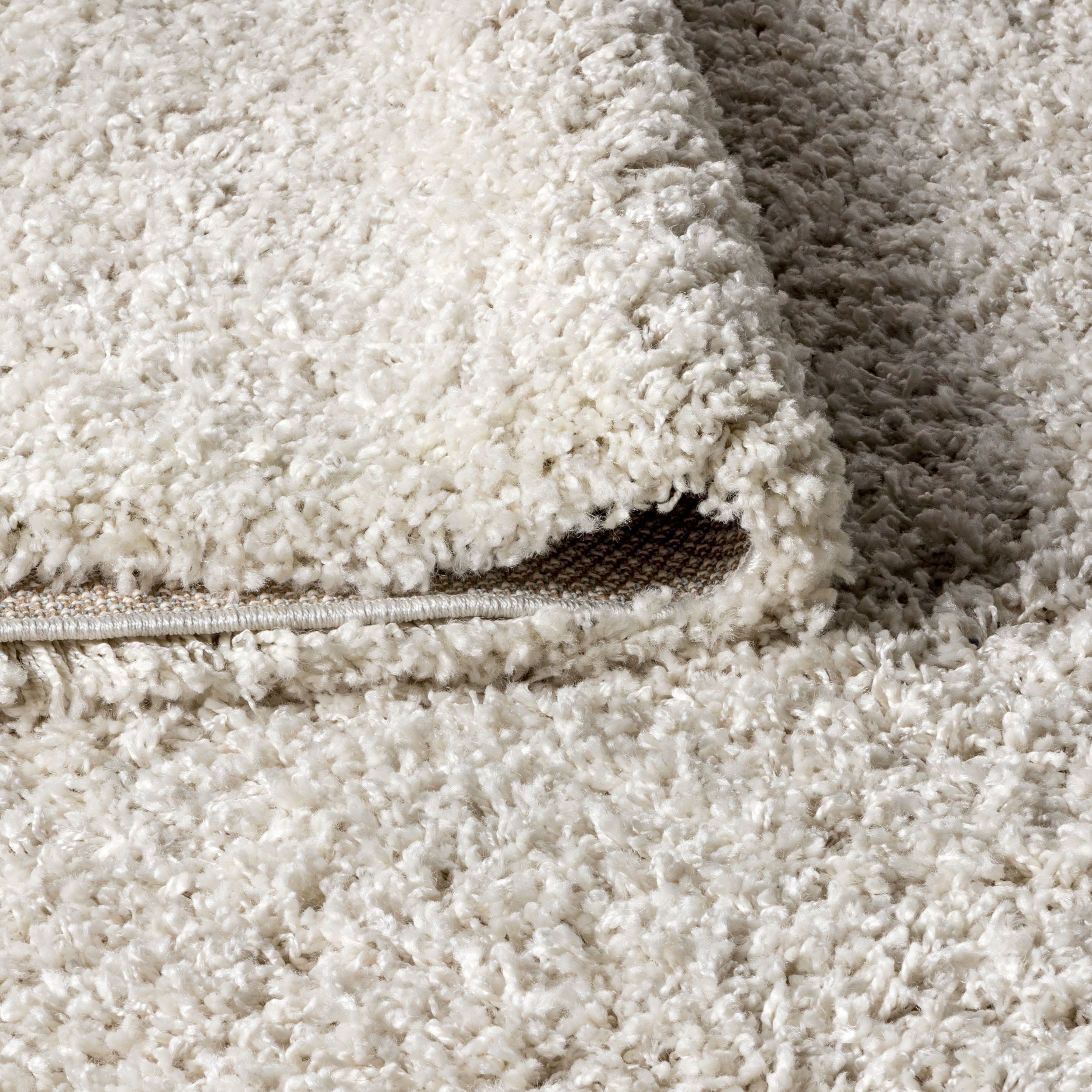 JONATHAN Y MERCER SHAG 2 x 8 Runner Rug, Mercer Plush - Cream, MCR106D-28